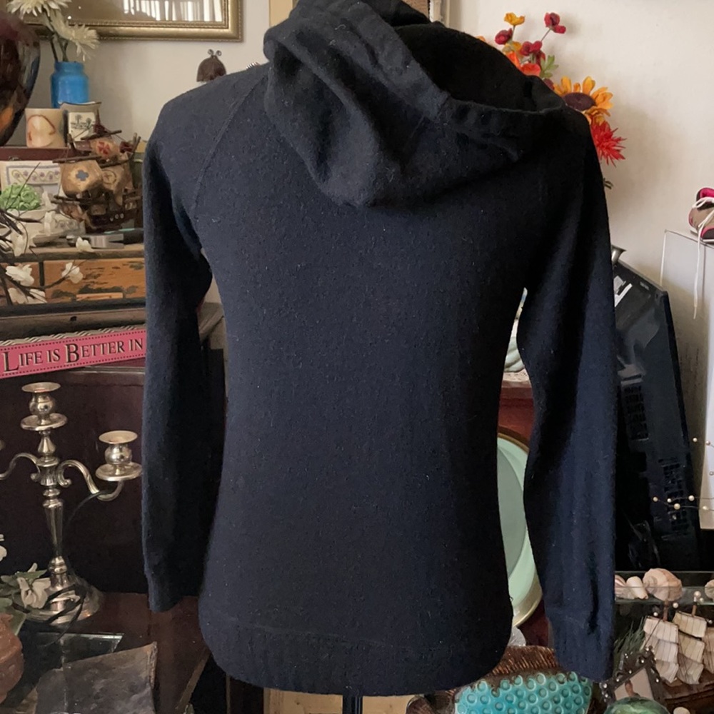 Burberry Navy Blue Hooded Motif Sweater - Picture 9 of 9